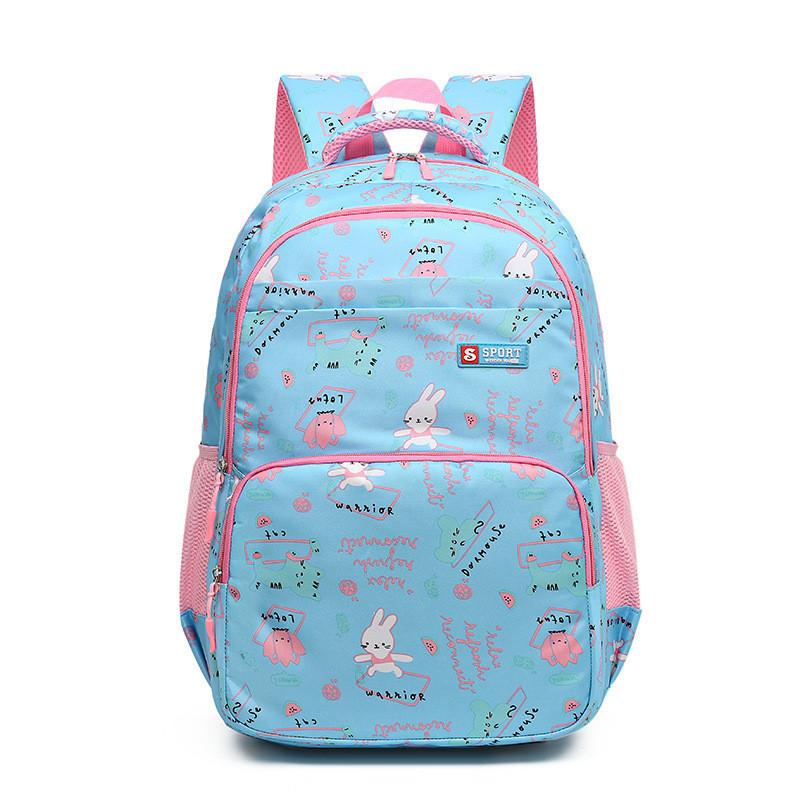 Cute And Lightweight Floral Pattern Oxford Cloth School Backpack For Girls And Boys 20-35l Capacity