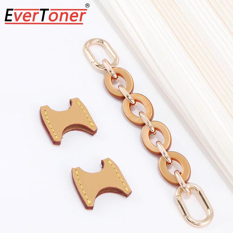 EverToner For L-side trunk Bag Leather Anti-wear Buckle Hardware Protection Wear-Resistant Bag Strap Extension Chain