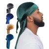 Velvet Durags Caps Long Tail Head Wrap New Pirate Hat  Unisex