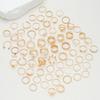 68Pcs Elegant Gold Color Ring Set for Women Vintage Boho Crystal Pearl Heart Geometric Rings Fashion Daily Wear Jewelry Gift New