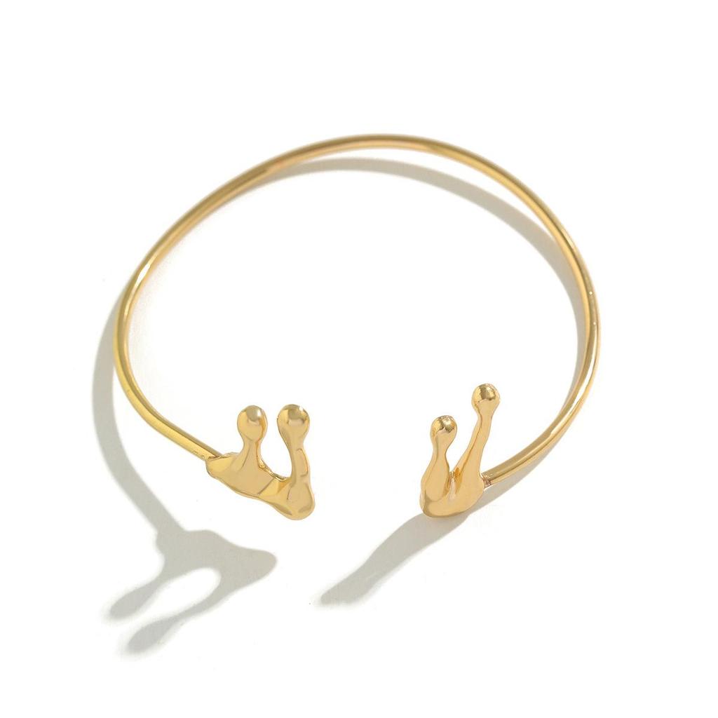 Europäischer & Amerikanischer Stil Lava Offener Arm Kette Mode Armband: Flüssigmetall Wassertropfen Armband für Damen