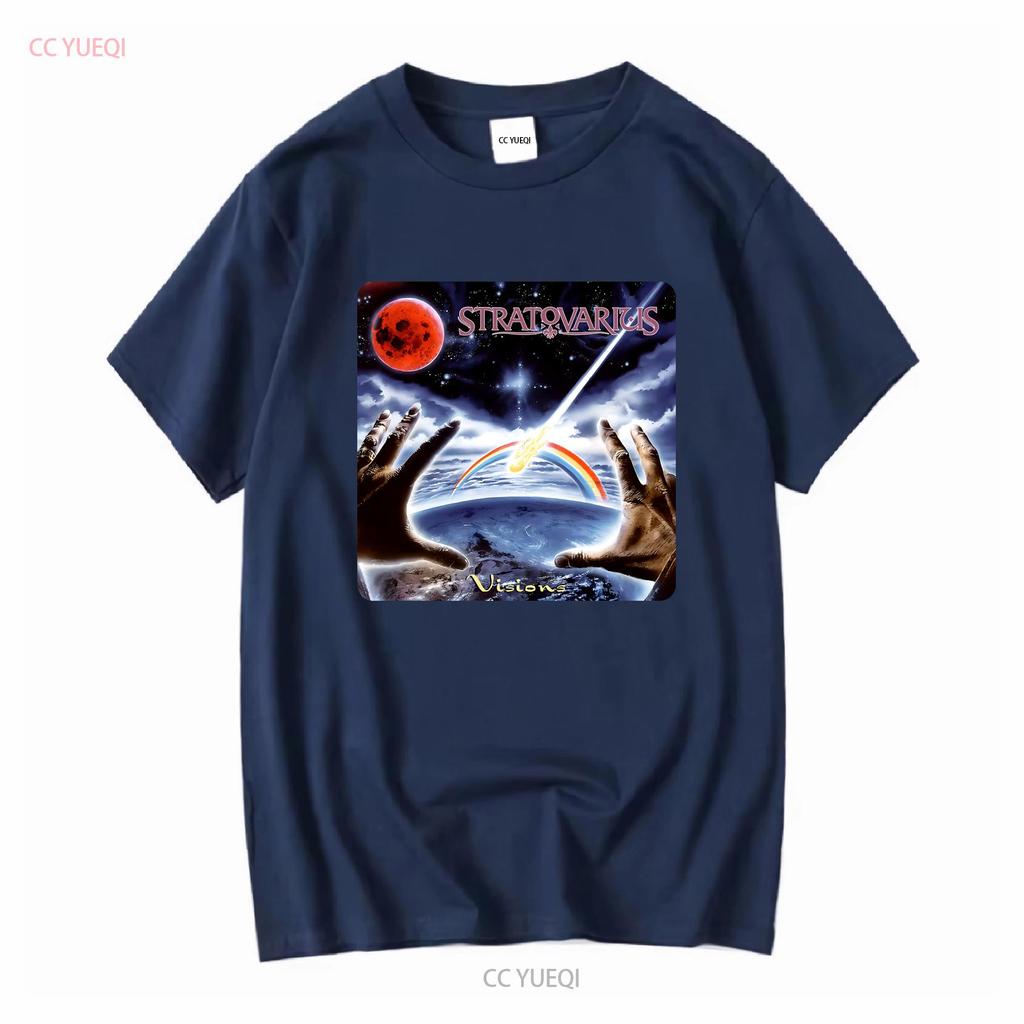 Stratovarius T Shirt Sz L 1997 Power Metal Band Visions Sonata Arctica Helloween Vintage Washed Streetwear Unisex Stretched