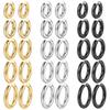 Stainless Steel Ear Buckle Unisex Thick Earrings Versatile Fashion 18k Gold Plated Earrings