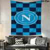 SSC Napoli Logo Wall Hanging Printed Fabric Blanket Decorative Tapestries for Bedroom Living Room Home Decor