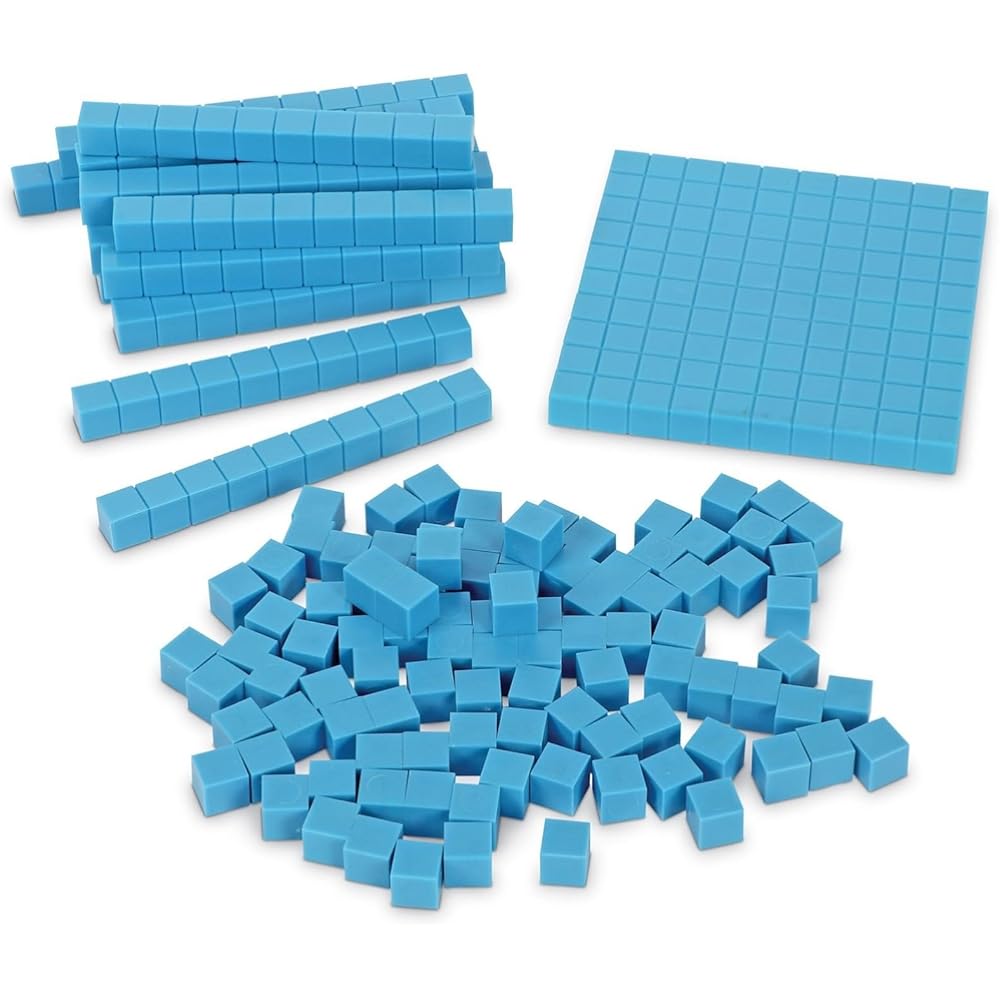 Learning Resources Base Ten Blocks Smart Pack Mini Pack Educational Toy 100 Pieces