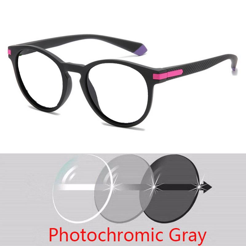 Outdoor Sport Round Myopia Lens Prescription Sunglasses Men Polarized Driving Anti-Glare Myopes Lunettes 0 -0.5 -0.75 To -6.0