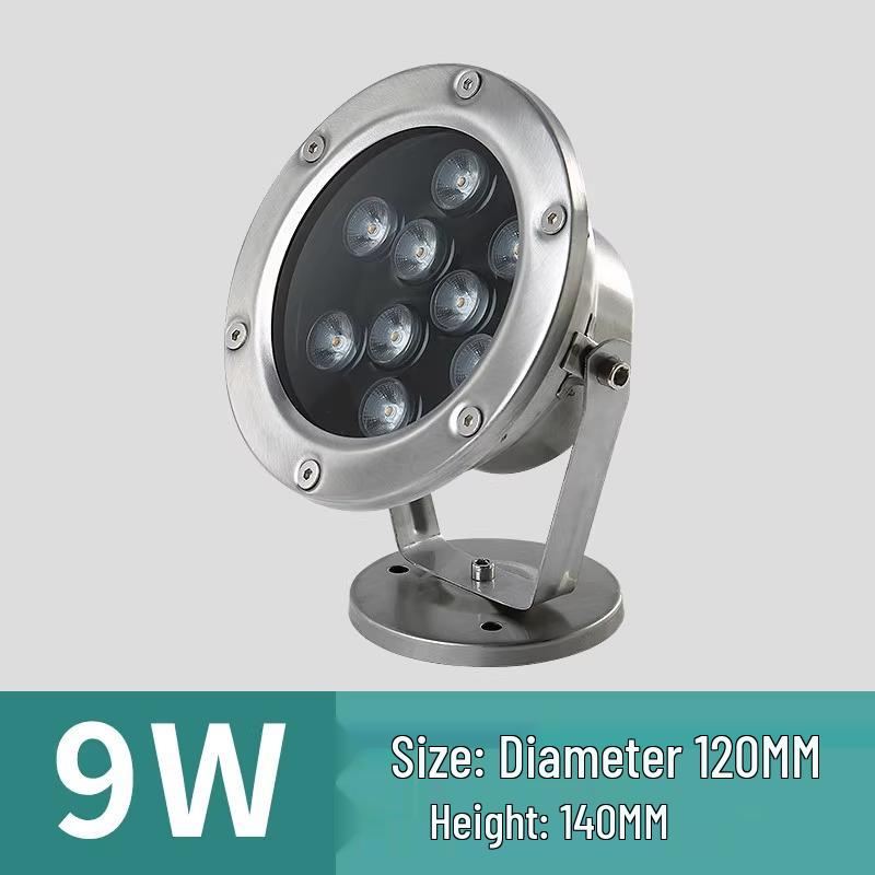 LED Waterproof Pond Spotlight: Aquarium & Fish Pond Light with 12V 3W/6W/12W Options