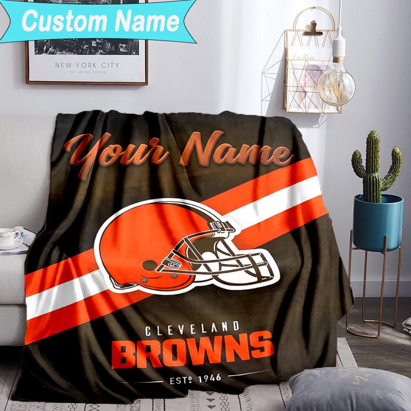 Custom Name Blanket Cincinnati-Bengals Helmet Blanket Bedding Blanket for Travel, Camping, Living Rooms, Offices, Sofas, Fan Christmas gift