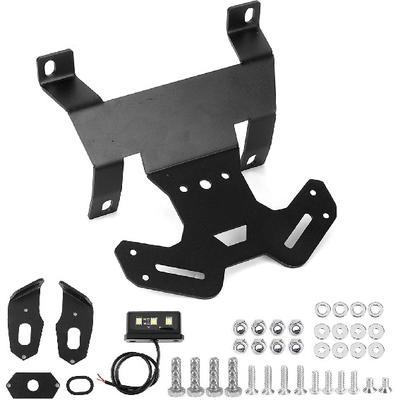 ARAMOX Motorcycle License Plate Bracket, Eliminate License Plate Holder W/LED Lamp Fit for CB250R CB300R 2017?2020