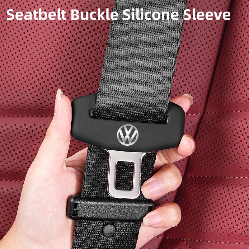 Car Seatbelt Buckle Cover Silicone Anti-scratch Protector Safety Belt Buckle Guard For VW Scirocco Jetta Beetle Golf Polo Touran 46YHS