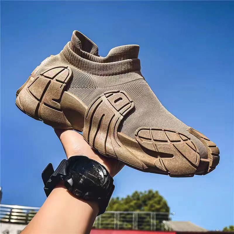 Летняя и осенняя мужская обувь Летающие плетеные туфли Дышащая сетчатая обувь Ленивые — фото 3