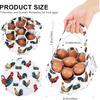 Egg Collecting Basket, Canvas Egg Basket for Gathering with 7 Pouches for Chicken, Duck, Goose, Bird, Various Poultry Collection (Grass-nest chicken)