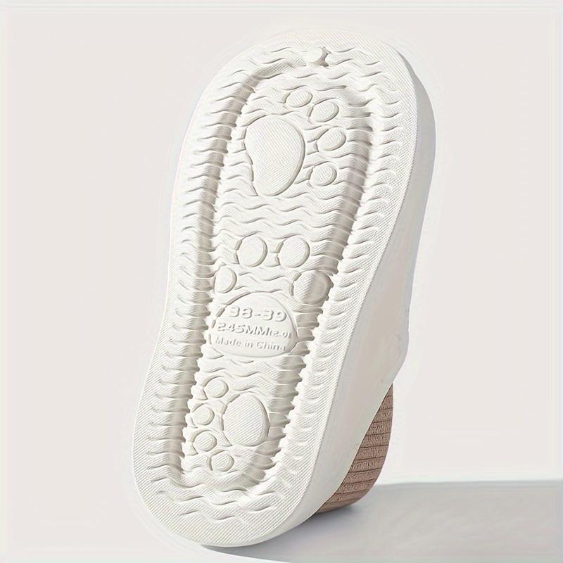 Mit Plüsch gefütterte Hausschuhe mit Cartoon-Bär für Damen, wasserdichte Hausschuhe, modische Hausschuhe für drinnen und draußen mit weicher EVA-Sohle