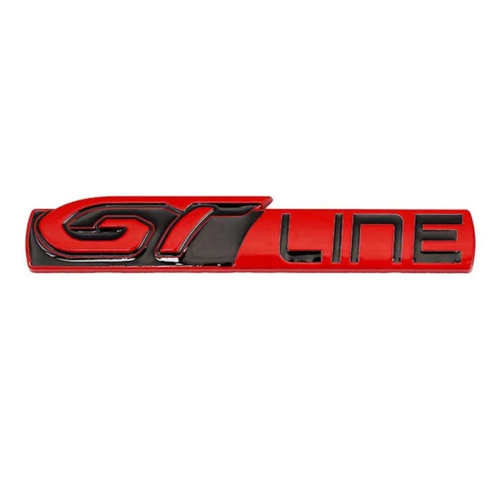 For GT Line Logo 308 508 Car Rear Boot Trunk Tailgate Emblem Side Fender Badge Decals Stickers