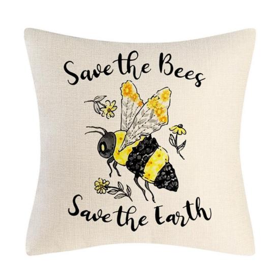 

Весенний день пчелы, льняное покрывало, домашний декор, подушка, чехол для дивана, гном
