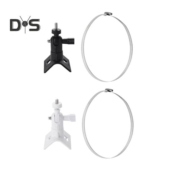 Supporto per Telecamera Staffa di Montaggio su Tubo Rotazione a 360 Gradi Regolabile Installazione Facile Supporto per Telecamera per EufyCam 2C/per Spotlight Cam