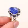 Blue Sapphire Handmade Gemstone Jewelry Ring ,925 Sterling Silver Statement Ring For Women