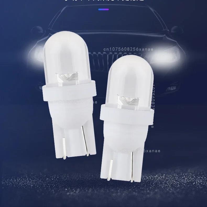 10-30pcs Car T10 Led Bulbs LED Light Cold White Silica Auto Interior Dome Reading Wedge Side Door Trunk Lamp License Plate Lamp Bulbs 7