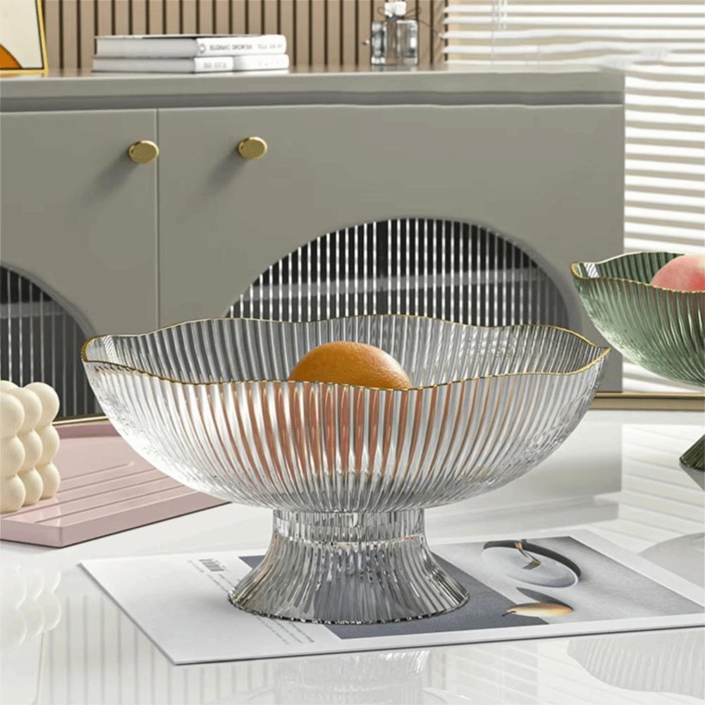 High Feet Living Room Fruit Basket Large Capacity Fruit Tray INS Snack Serving Bowl Coffee Table