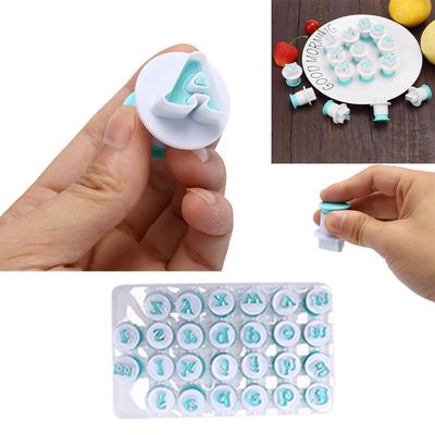 Cupcake Mold Cake Decorating Tools Alphabet Number Cookie Cutter Stamp Impress