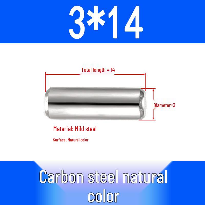 GB119 Iron Cylindrical Positioning Pin - Solid Pin Shaft M3M4M5M6M8M10M12