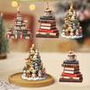 2D Acrylic Flat Printing Books Pendant Home Tree Window Hanging Decor Gift For Book Lovers Creative Book Christmas Tree Ornament