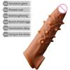 Silicone Condoms Reusable Penis Enlargement Extender Sleeve Sex Toys For Men Adult Product