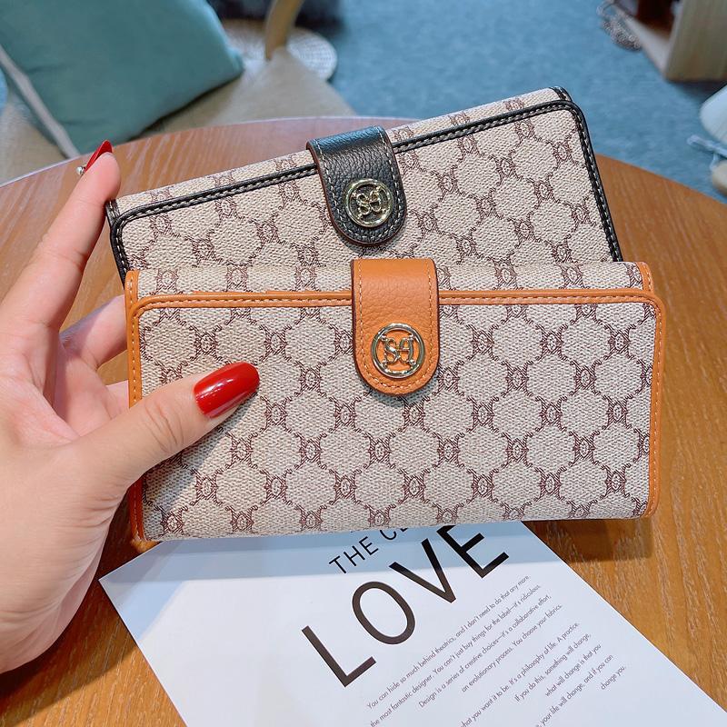 Genuine Leather Women Wallets Fashion Brand Design Long Purse Triumphal Arch Clutch Bag Calfskin Billfold Card Holders