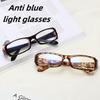 Korean Style Small Square Glasses  Anti Blue Light Flat Glasses Fashionable Computer Glasses for Women Y2k Retro Eyewear