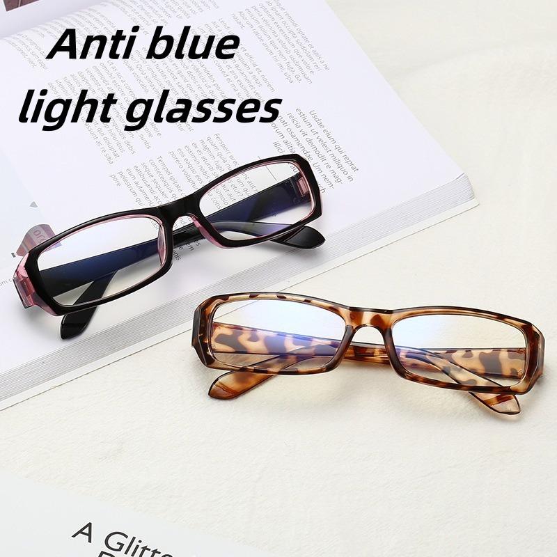 Korean Style Small Square Glasses Anti Blue Light Flat Glasses Fashionable Computer Glasses for Women Y2k Retro Eyewear
