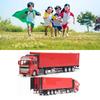 Pull Back Container Truck Toy High Simulation Plastic Alloy Container Truck Model for Boys Girls Children Gift