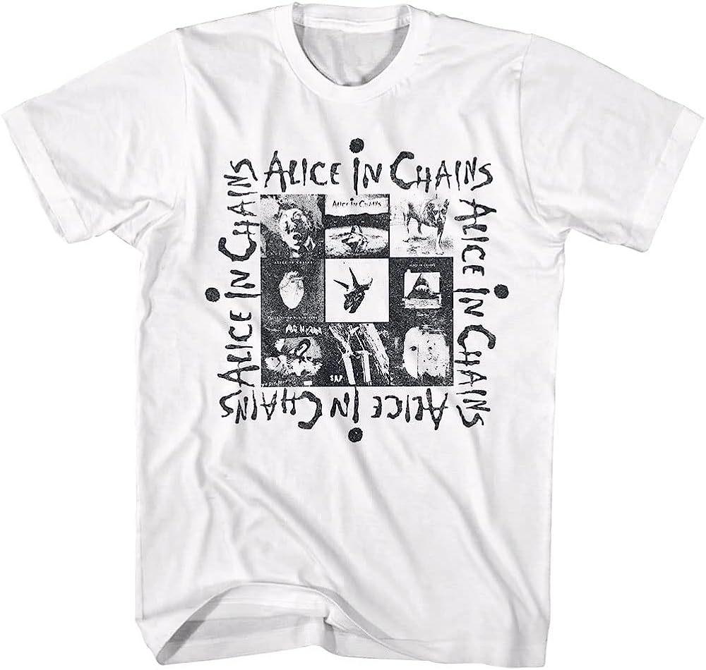 Classic Music Tshirts From The 1990s Alice in Chains Black Dirt Album Mens and Womens Cotton Shortsleeved Tshirts