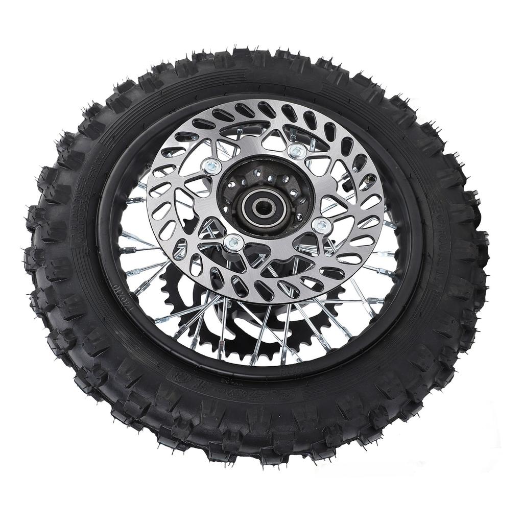 10 Zoll Hinterradmontage 2.5 10 Reifen 12mm Achse 190mm Bremsscheibe 420 41Z Kettenrad Felge für 50ml 110ml Dirt Pit