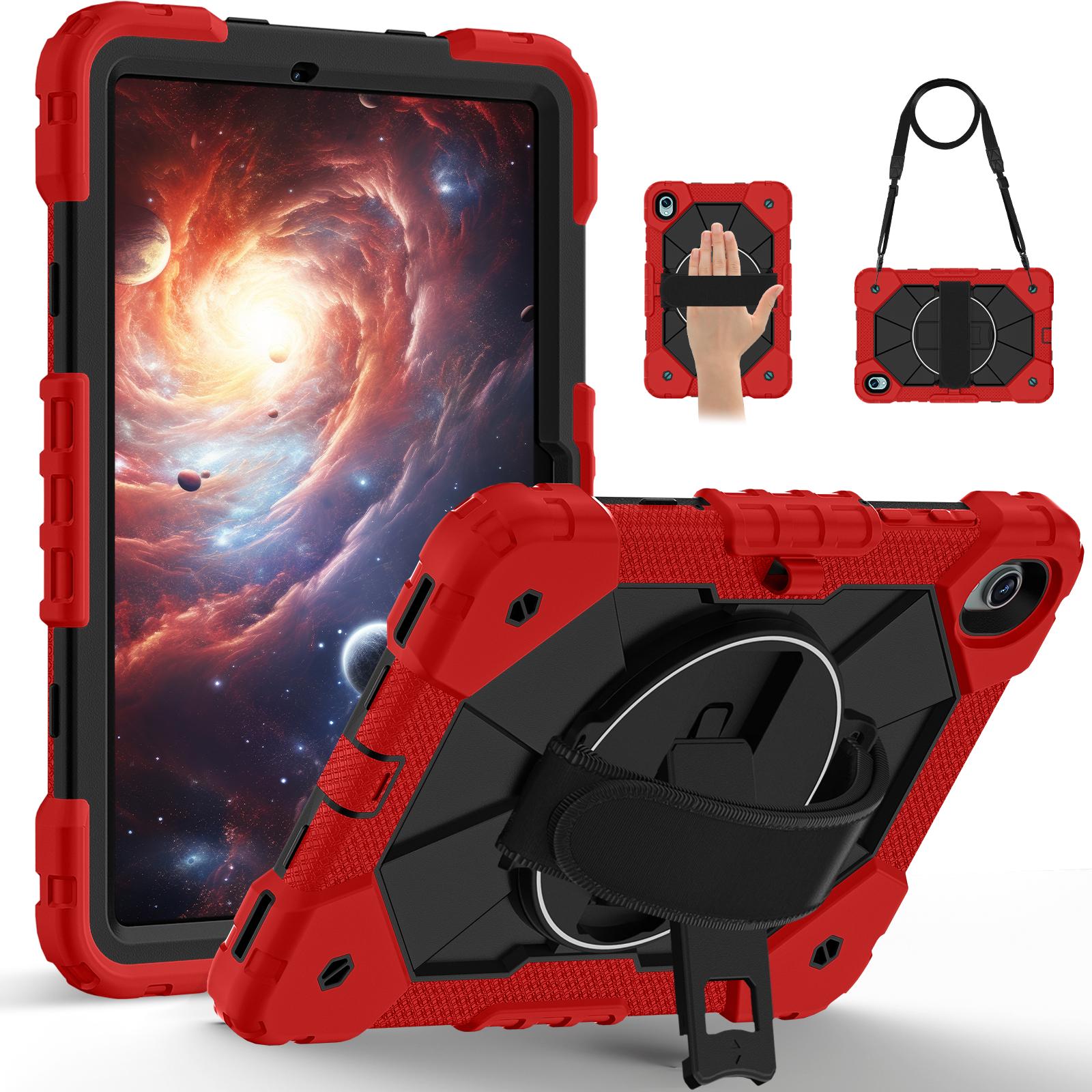 Tablet Case For Samsung Galaxy Tab S11 Silicone + PC Kickstand Cover with Handy Strap