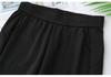 2026 Spring Plus Size High Waist Micro Flare Pants for Women - Slimming Casual Long Black Pants