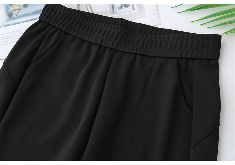 2026 Spring Plus Size High Waist Micro Flare Pants for Women - Slimming Casual Long Black Pants