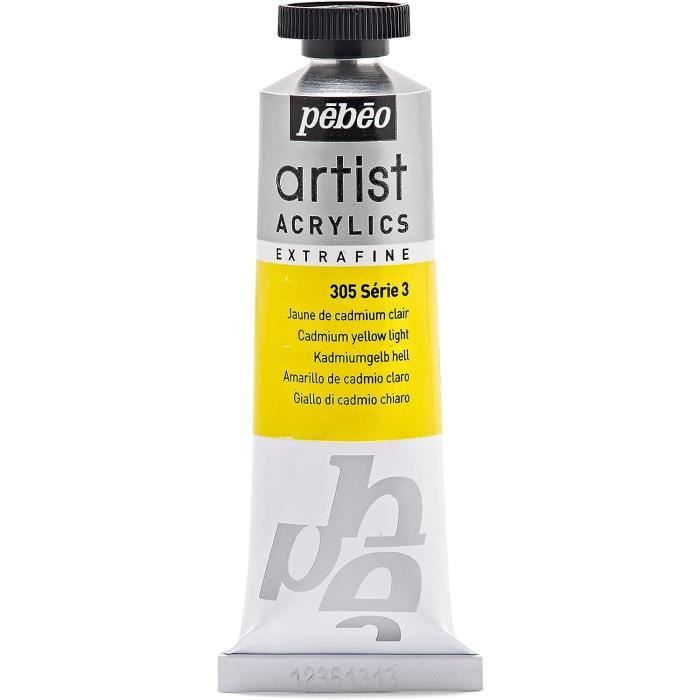 Peinture - PEBEO - Jaune de Cadmium Clair - 37 ml - Extra fine - Brillant