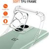 Thick Shockproof Silicone Clear Phone Case For OnePlus Nord 2T 2 5G CE 2 5G CE 3 Lite 5G N300 N20 SE Protection Case Back Cover