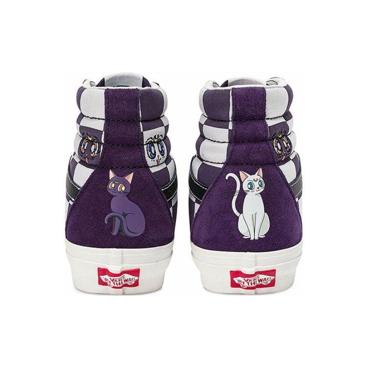 Vans Sk8-Hi Pretty Guardian Sailor Moon Unisex Purple White Black VN0A7Q5NUUS