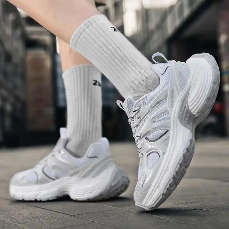 Fashion Anti-slip Autumn-spring Sneakers Luxury Men Casual Original Men's Moccasin Gray Shoes Man Sports Boti Workout Sho Authentic