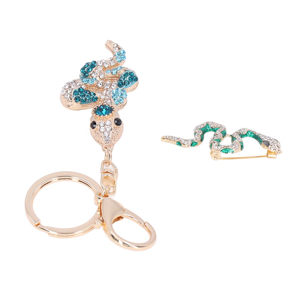 Snake Brooch Exquisite Design Premium Alloy Sturdy Durable Wear Resistant Wide Application Women