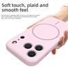 Capa de Silicone Líquido para iPhone 17, Fosca, Carregamento Magnético, Cobertura Total, Capa Macia à Prova de Quedas para Apple 16