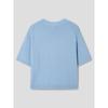 8seconds Wave Letter Jacquard Round Neck Short Sleeve Pullover Sky Blue