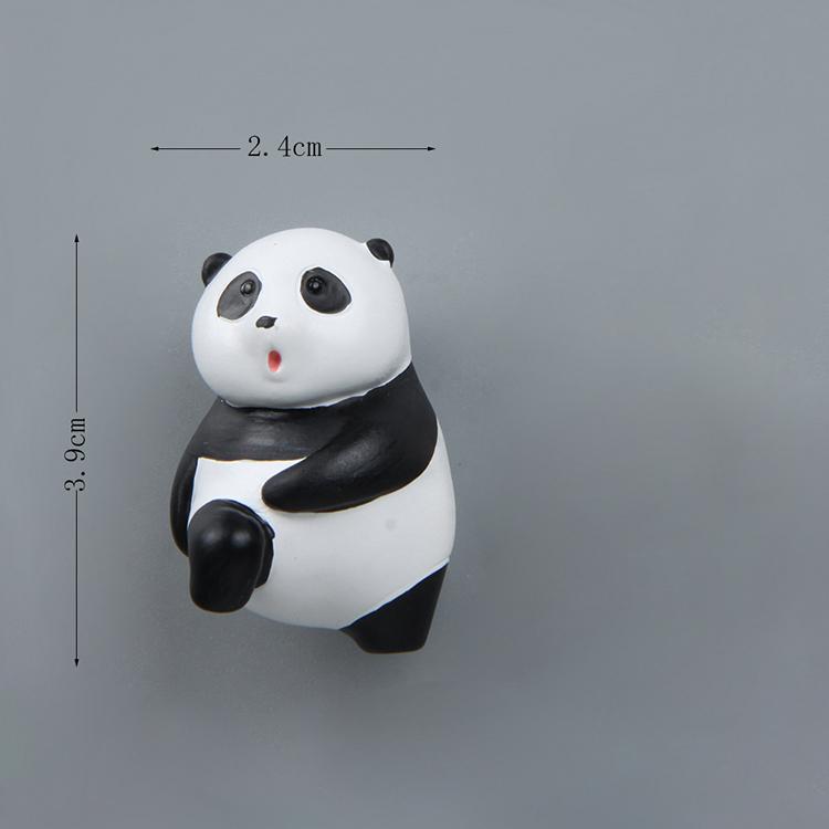 Panda Lying On The Tree Branch Creative Magnetic Buckle Refrigerator Magnet Suction Magnetic Sticker Home Decoration Po Wall