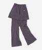 KIJIKO Ke611-Bootcut Skirt Pants Purple