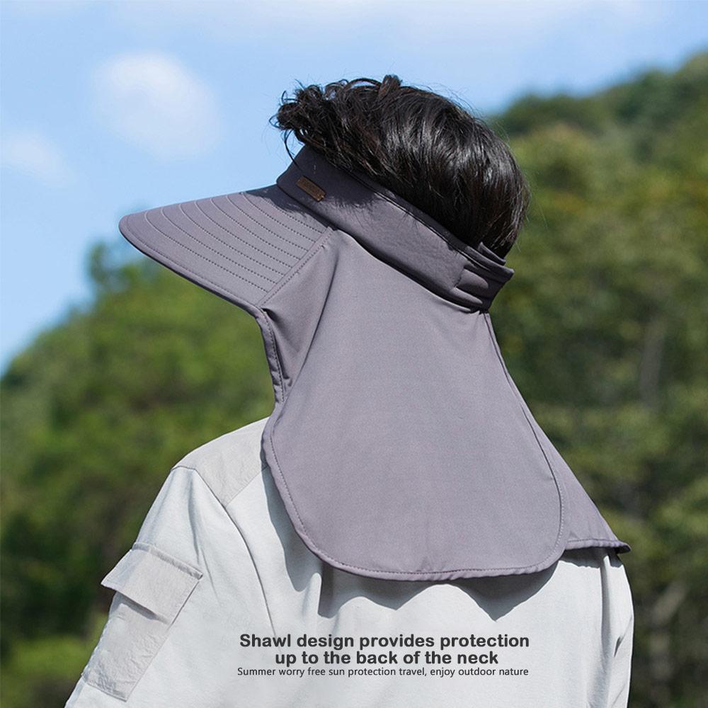 Large Brim Adult Hats Neck Protection Sunscreen Cap New Sun Hats  Mountain Climbing