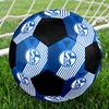 Pallone da Calcetto FC Schalke 04 Colorato Per Tutte le Età Misura 5 Cucito a Macchina PVC Pronto per la Competizione Resistente Alta Rimbalzo
