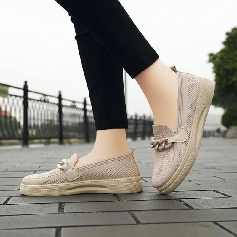 Fashion Spring Autumn Flat Woman Footwear On Sale High Quality Designer Luxury Stylish Cheap 2025 New Trends Light Deals Shoes for Women