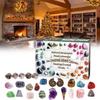 Advent Countdown Christmas Calendars Healing Crystal Stone Blind Box Gift Toy