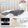 Memory Gently supports the neck and Pillow for back and side Stabilizes the Does not put strain on the neck or Sleeps Washable Gray Pillow, Foam,